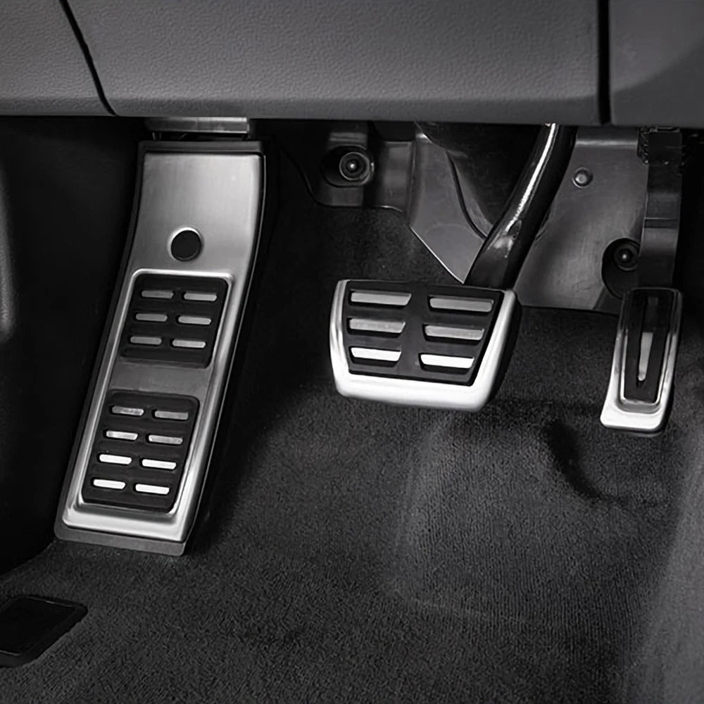 Stainless Steel Car Pedals for Audi A4 B9 A5 F5 2016-2019 Sedan Avant Sport Automatic Fuel Brake Footrest Pedal Cover