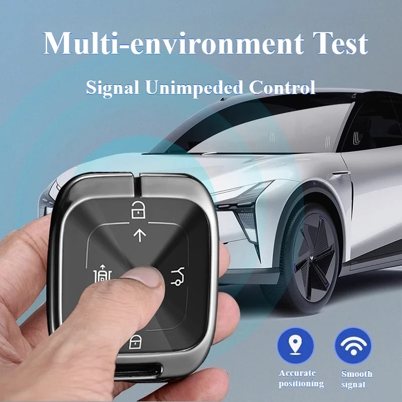 Zeekr 7X 001 007 009 X Keychain Car Remote Control Zinc Alloy Leather Key Case Cover