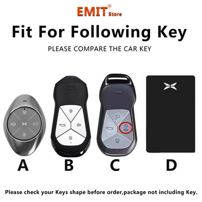 Car Key Case Keychain Fob Cover for Xpeng