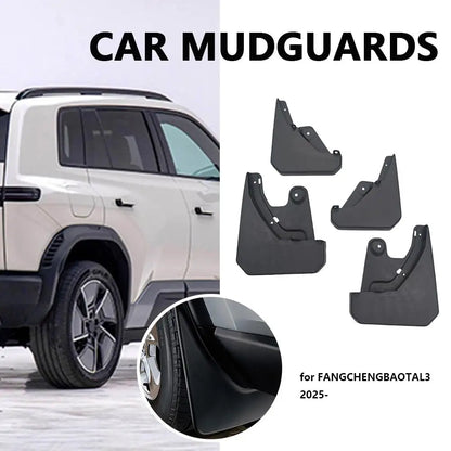 4pcs For BYD Leopard Titanium 3 2025 Mud Flap