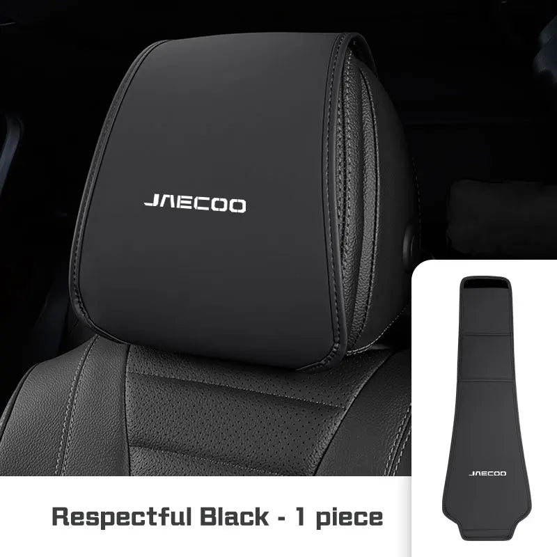 2025 For Chery Jaecoo J7 J8 2024 2023 Microfiber Leather Car Seat Headrest Protective Cover with Storage Bag Decor Accessories