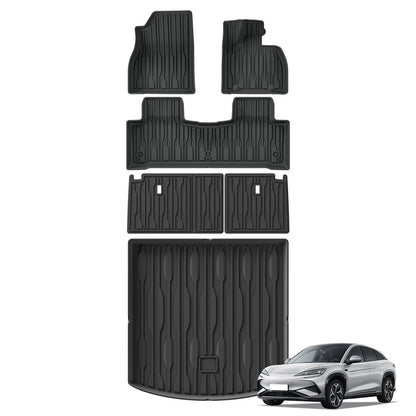 RHD for BYD Sealion 7 EV Model TPE 3D Car Floor Mats Cargo Liner Pad