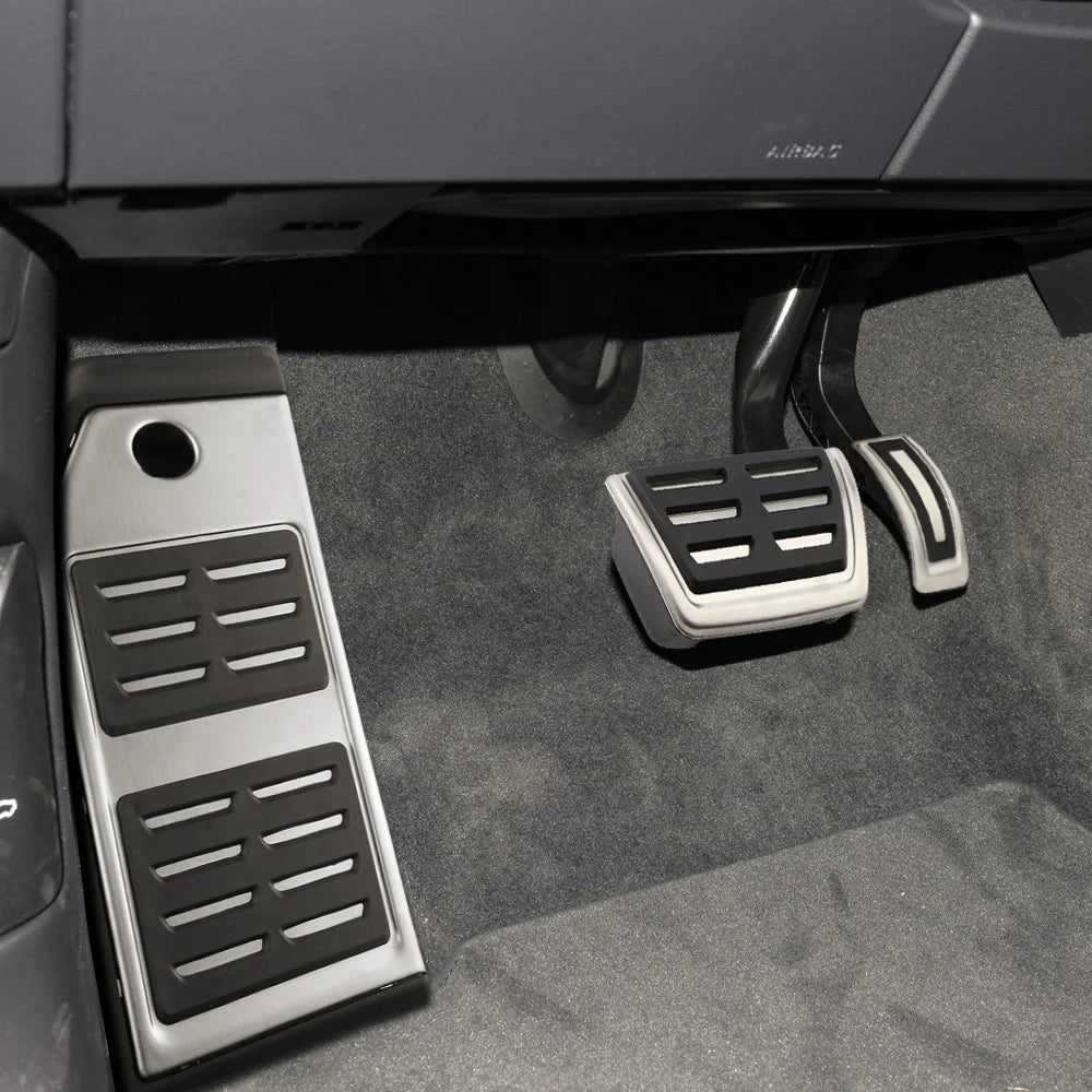 Car Accelerator Brake Footrest Pedals Pads for Audi Q7 SQ7 Q8 2016-2019 Porsche Cayenne 2018-2019 Car Interior Accessories