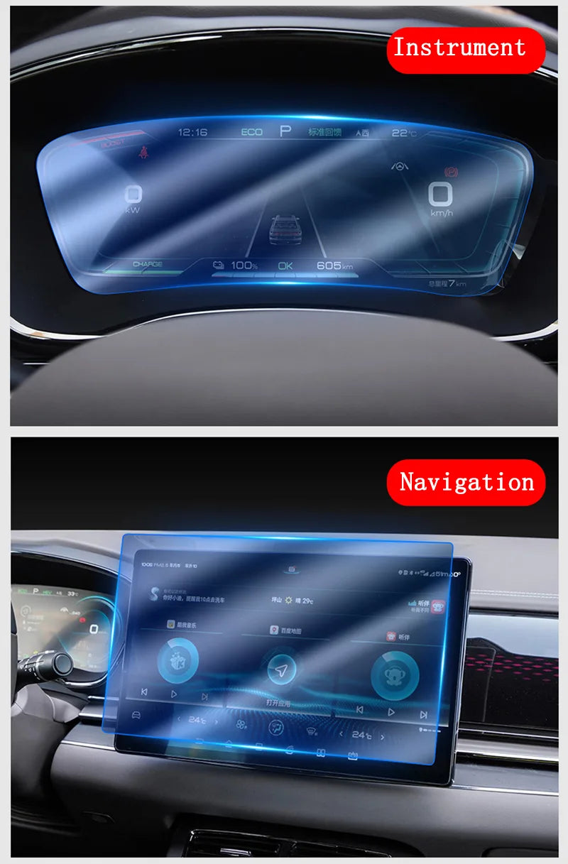Car Tempered Glass Film For Byd HAN