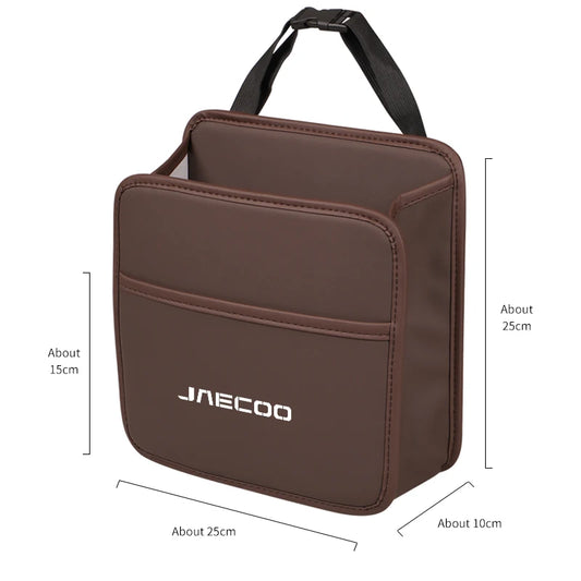 For Chery Jaecoo J7 J8 J5 6 Leather Car Seat Storage Bag Hanging Organizer Box Chery Tiggo 5 3 7 8 PRO 5X Arrizo A3 Accessories
