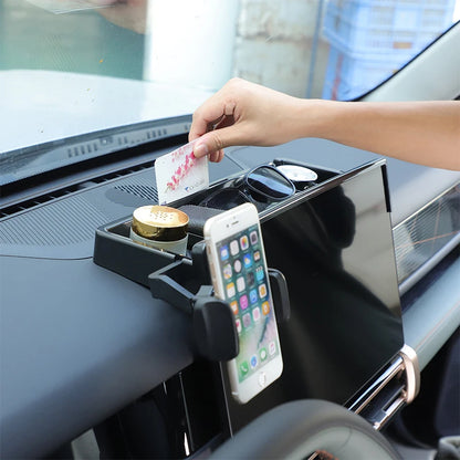 Chery iCAR 03 Jaecoo 6 J6 Car Center Navigation screen rear Storage Box With phone holder