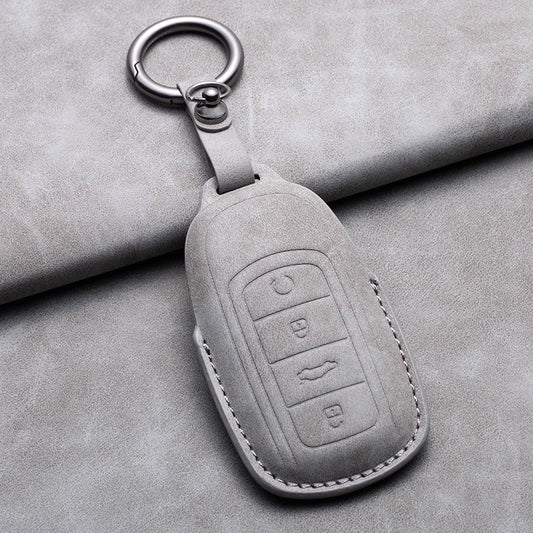 For Chery Jaecoo 7 J7 J8 phev 2025 2024 2023 Leather Car Key Cover Case Shell Protector Bag Keychain Keyring Car Accessories