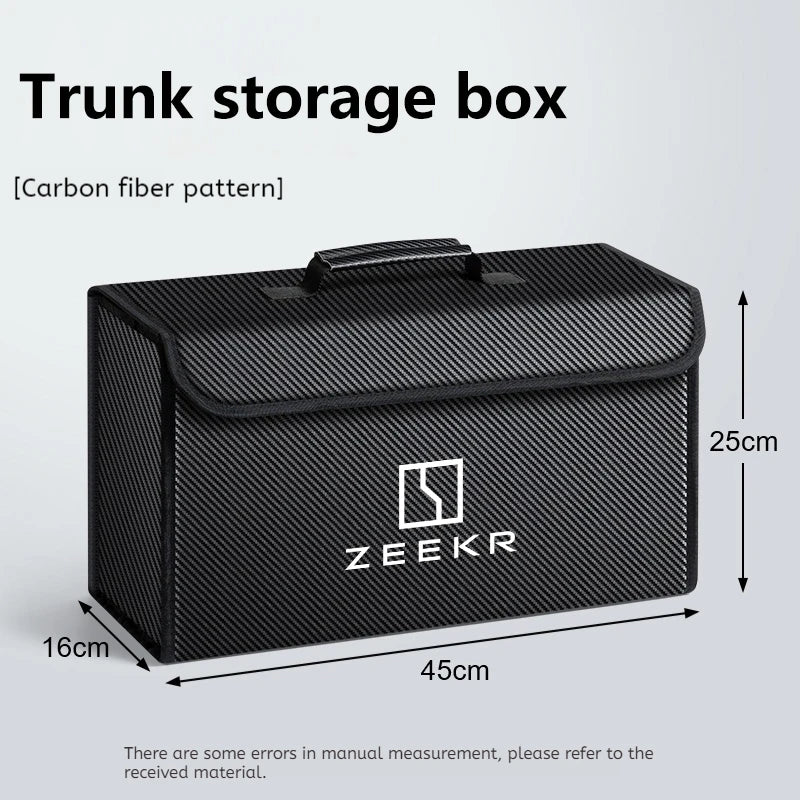Car Trunk Storage Box Organizer  Bag For ZEEKR 001 ZEEKR 007 ZEEKR X 009