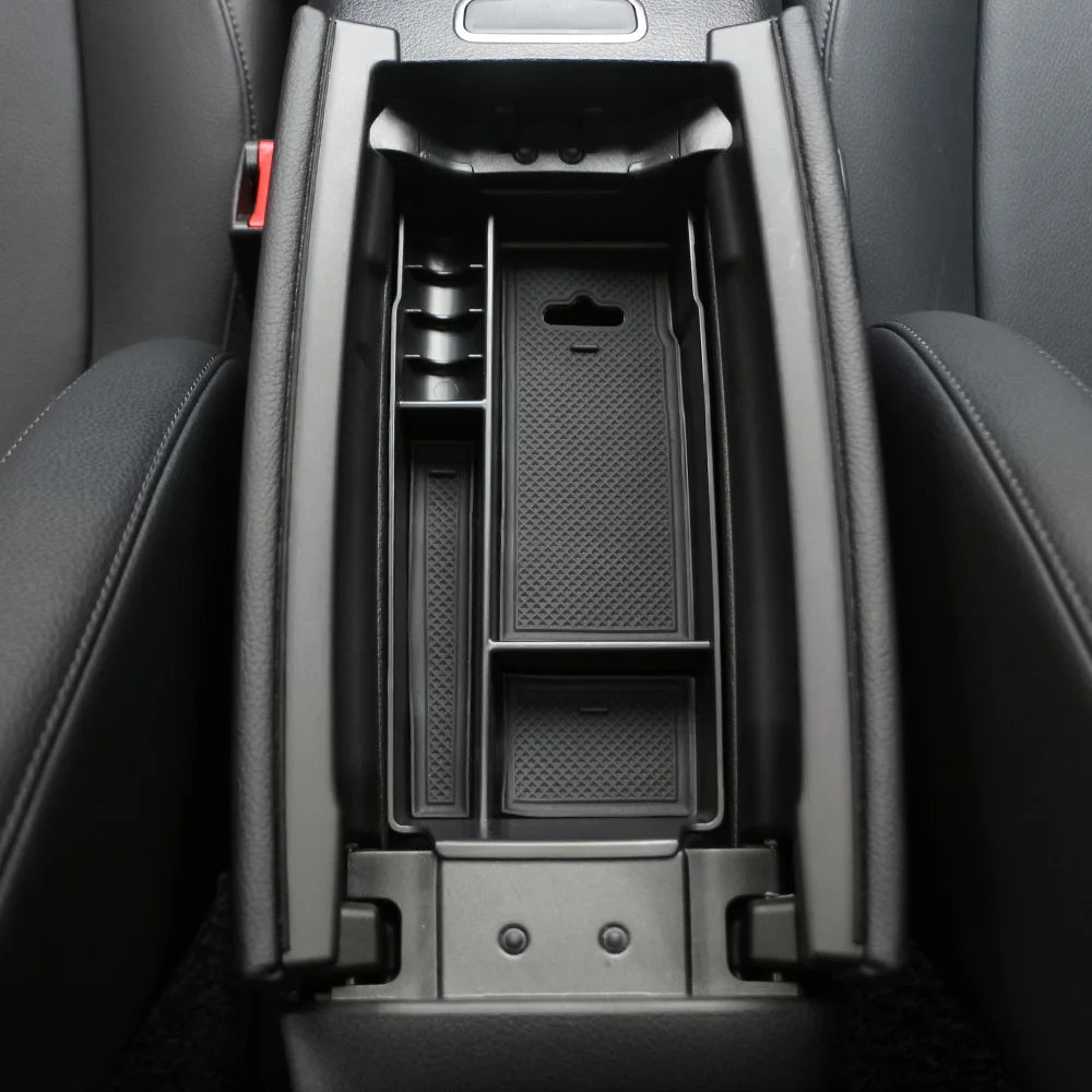 Car Armrest Storage Box Tray for Mercedes-Benz A Class W177 GLB Class W247 Plate Container Organize Interior Accessories