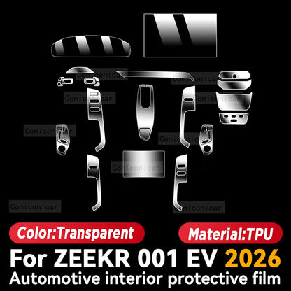 TPU For ZEEKR 001 EV 2026 Transparent Protective Film