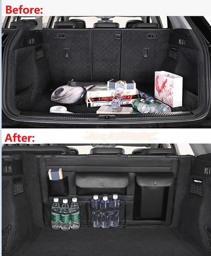 for Dongfeng FORTHING T5 EVO Trunk Storage Bag Multi-functional Seat Back Storage Bag in the Trunk.