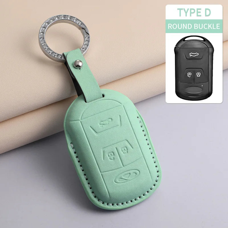 For Chery PU Car Keychain Shell Holder