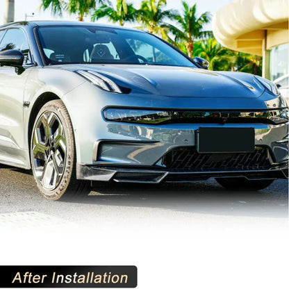 Carbon Fiber Car Front Bumper Canards Air Vent Cover Trims Splitters For Zeekr 001 2021-2023.