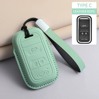 For Chery PU Car Keychain Shell Holder