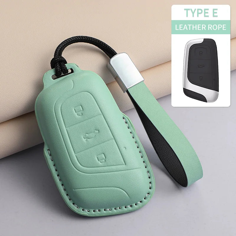 For Chery PU Car Keychain Shell Holder