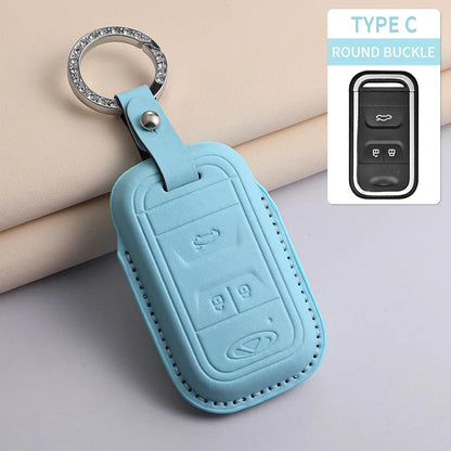 For Chery PU Car Keychain Shell Holder