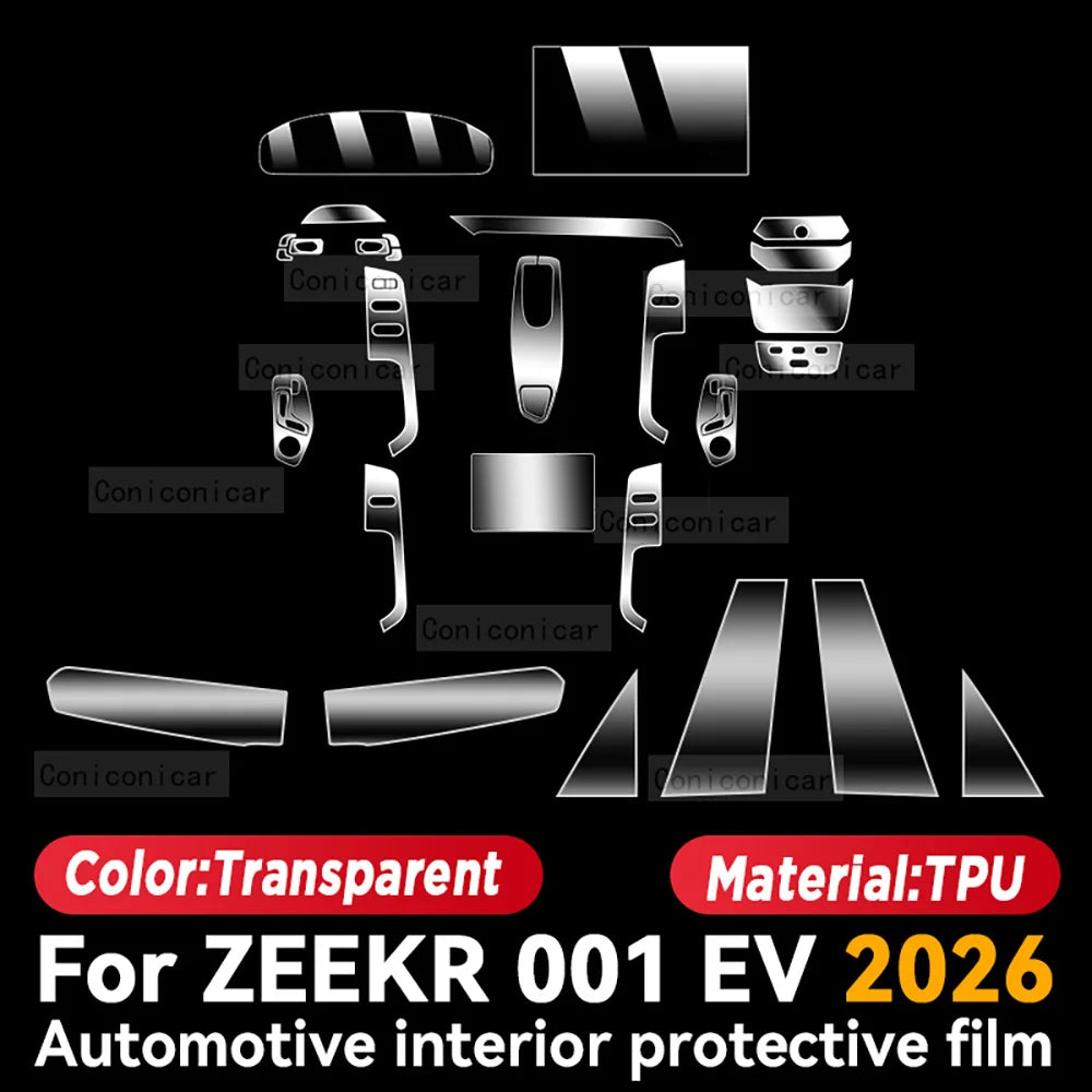 TPU For ZEEKR 001 EV 2026 Transparent Protective Film