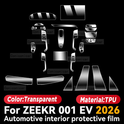 TPU For ZEEKR 001 EV 2026 Transparent Protective Film
