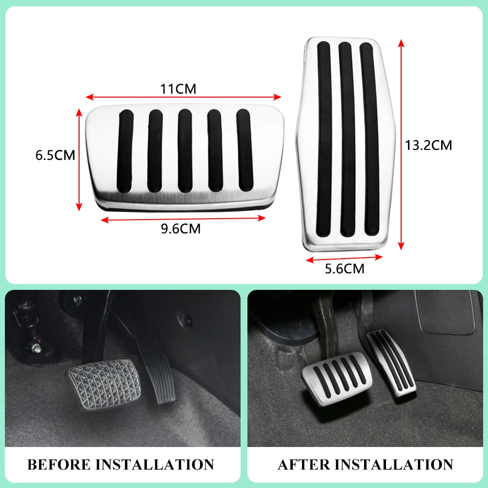 Car Pedal Cover for Chevrolet Cruze 2009-2018 Malibu 2013-2018 Equinox 2018 Cadillac XTS XT5 2013-2018 At Pedal Cover Pads Parts