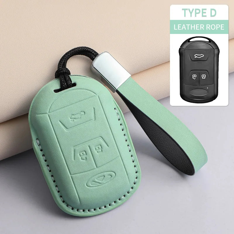 For Chery PU Car Keychain Shell Holder