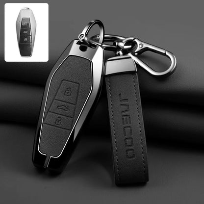 Remote Control Key Case Cover Holder Chain For Chery