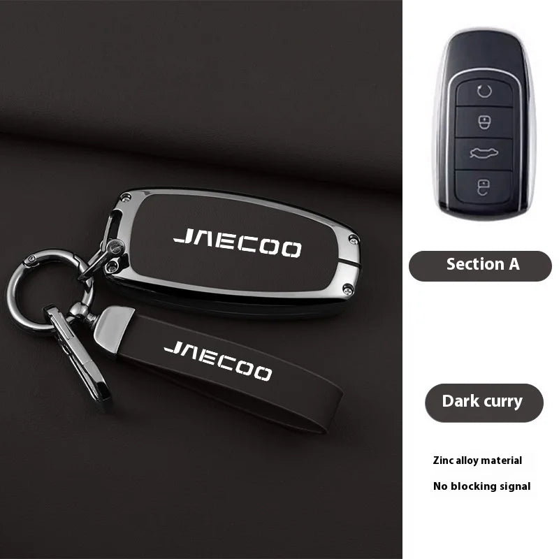 For Omoda JAECOO J7 2025 2024 Car Remote Control Key Case Cover Zinc Alloy Leather Protector Auto Keychain Accessories