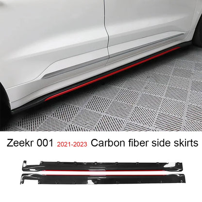 Zeekr 001 2021 2022 2023 Modified FR Model Carbon Fiber Front Lip Rear Lip Side Skirts High Feet Tail Small Enclosure.