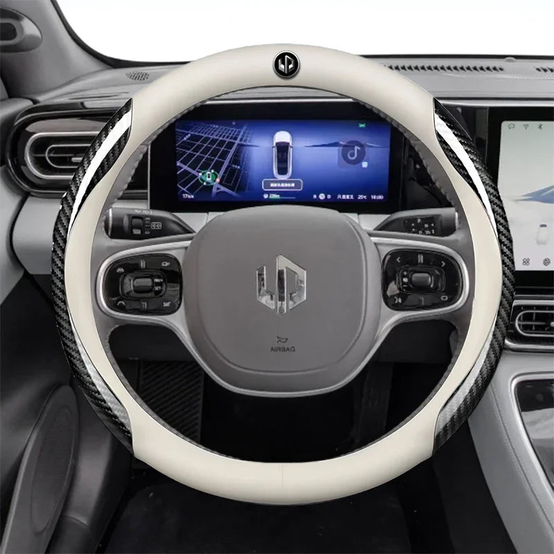 Leather Car Steering Wheel Cover For LEAPMOTOR C11 C10 T03 C16