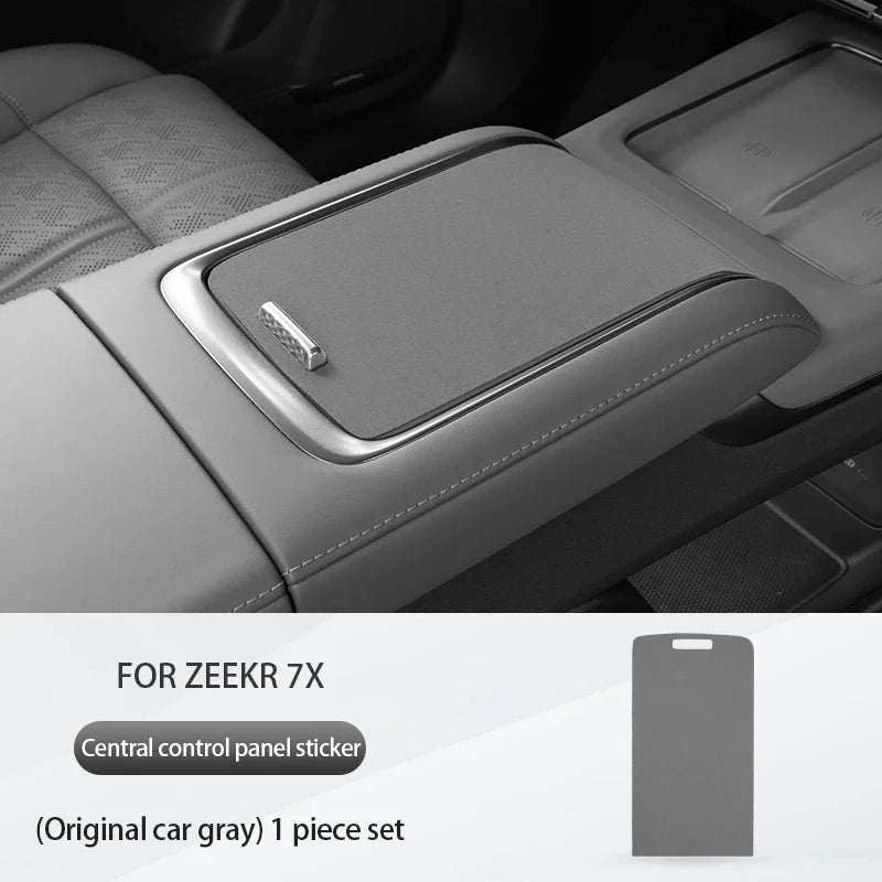 Zeekr 7X 2024 2025 Suede center console protective sticker