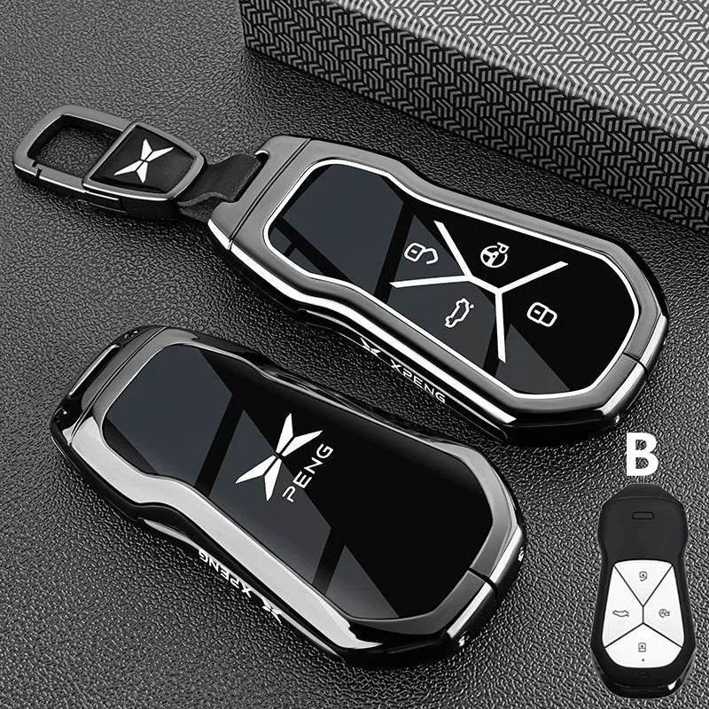 Car Key Case Keychain Fob Cover for Xpeng