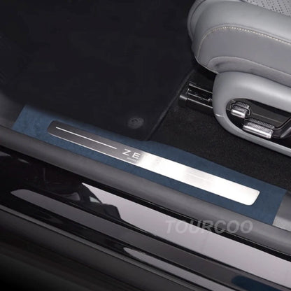 For ZEEKR 7X Suede Door Sill Protective Cover Stickers Car Interior Styling Door Sill Anti-kick Protective Stickers.