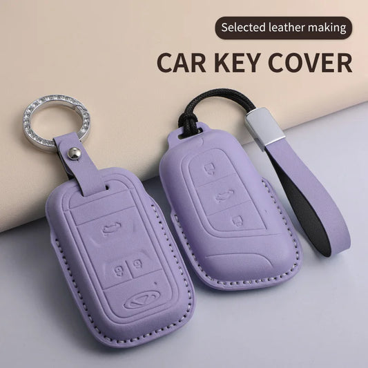 For Chery PU Car Keychain Shell Holder