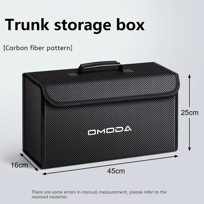 Car Leather Trunk Storage Box Foldable For Chery OMODA 5