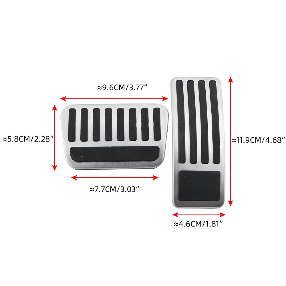 Car Pedals Covers For BYD Atto 3 2022-2025 AT Gas Accelerator Brake Pedals Covers Non-slip Protector Interior Accessories