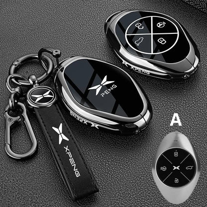 Car Key Case Keychain Fob Cover for Xpeng
