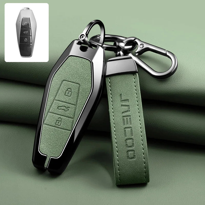 Remote Control Key Case Cover Holder Chain For Chery