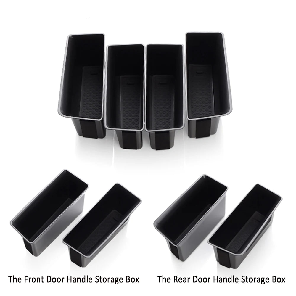 2Pcs Car Side Door Armrest Handle Storage Box for Volkswagen VW Golf 8 MK8 2020 2021 R Gti Gte Container Organizer Accessories