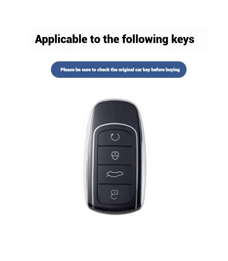 For Omoda JAECOO J7 2025 2024 Car Remote Control Key Case Cover Zinc Alloy Leather Protector Auto Keychain Accessories