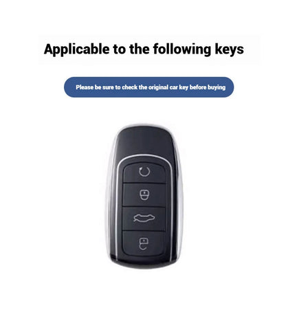 For Omoda JAECOO J7 2025 2024 Car Remote Control Key Case Cover Zinc Alloy Leather Protector Auto Keychain Accessories