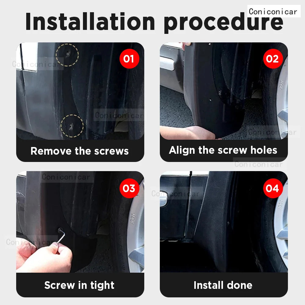 BYD SEAL EV DM-i 2023 2024 4pcs Mud Flaps Splash Guard