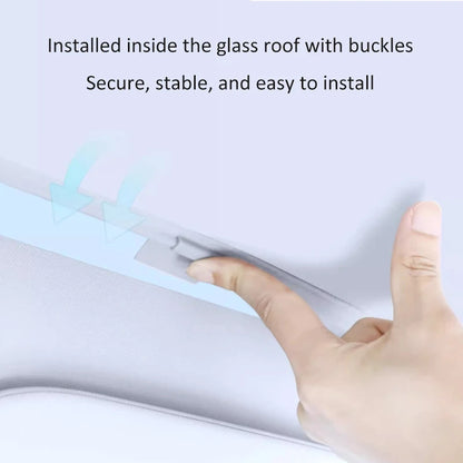 For ZEEKR 001 2021-2024 Colorful Ice Crystal Car Roof Sunshade Car Clip-on Sunroof Skylight Blind Shading Cover Sun Protection.