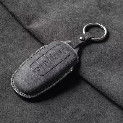 4 Buttons Leather Car Key Case Shell Fob Cover  For Chery Omoda 5 C5