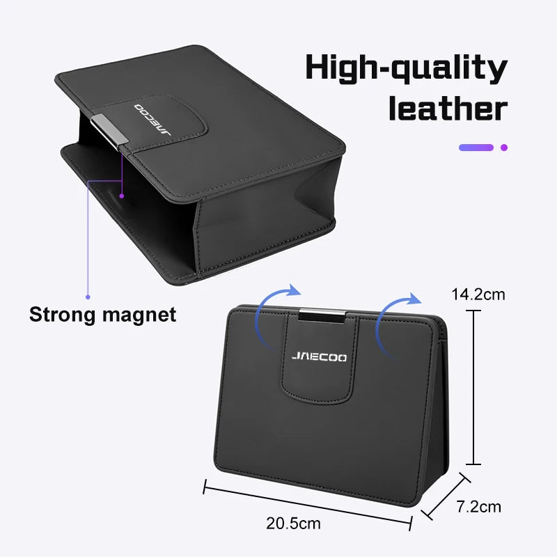 For Chery Jaecoo J7 J8 J5 6 2025 Car Leather Trash Can Auto Door Side Storage Box Seat Back Garbage Bag Organizer Accessories