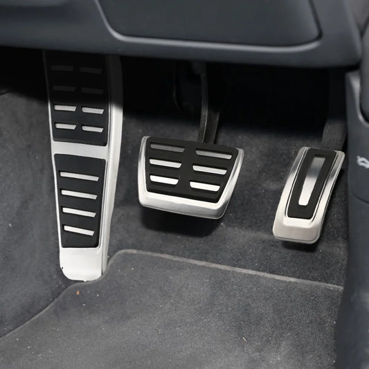 For Audi A7 S7 RS7 4G 2010-2017 A6 S6 RS6 C7 4G RHD Car Gas Fuel Brake Dead Rest Foot Pedal Cover Cap Pad Trim Auto Accessories