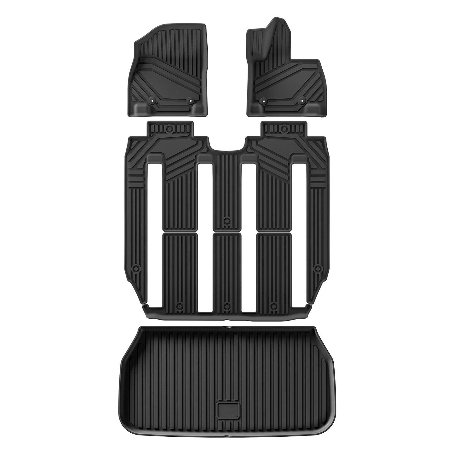 RHD for Xpeng X9 Car Floor Mats Cargo Liner Trunk Pad