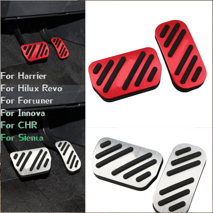 For Toyota CHR C-HR Innova Fortuner Harrier Hilux Revo Sienta Alumimium Alloy Car At Pedal Accessory 4 Colors