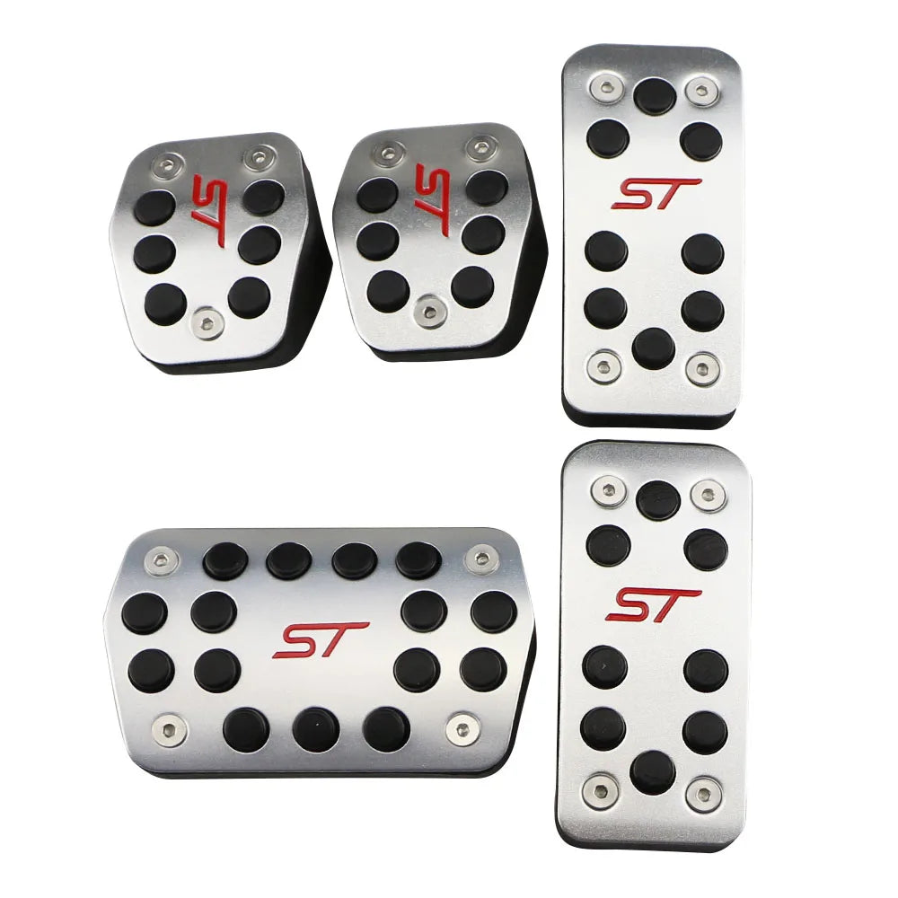 AT MT Aluminum Alloy Gas Pedal Cover for Ford Escape Kuga 2013 2014 2015 Focus 2 3 2005-2018 Car Pedals Brake Cluth Pedal