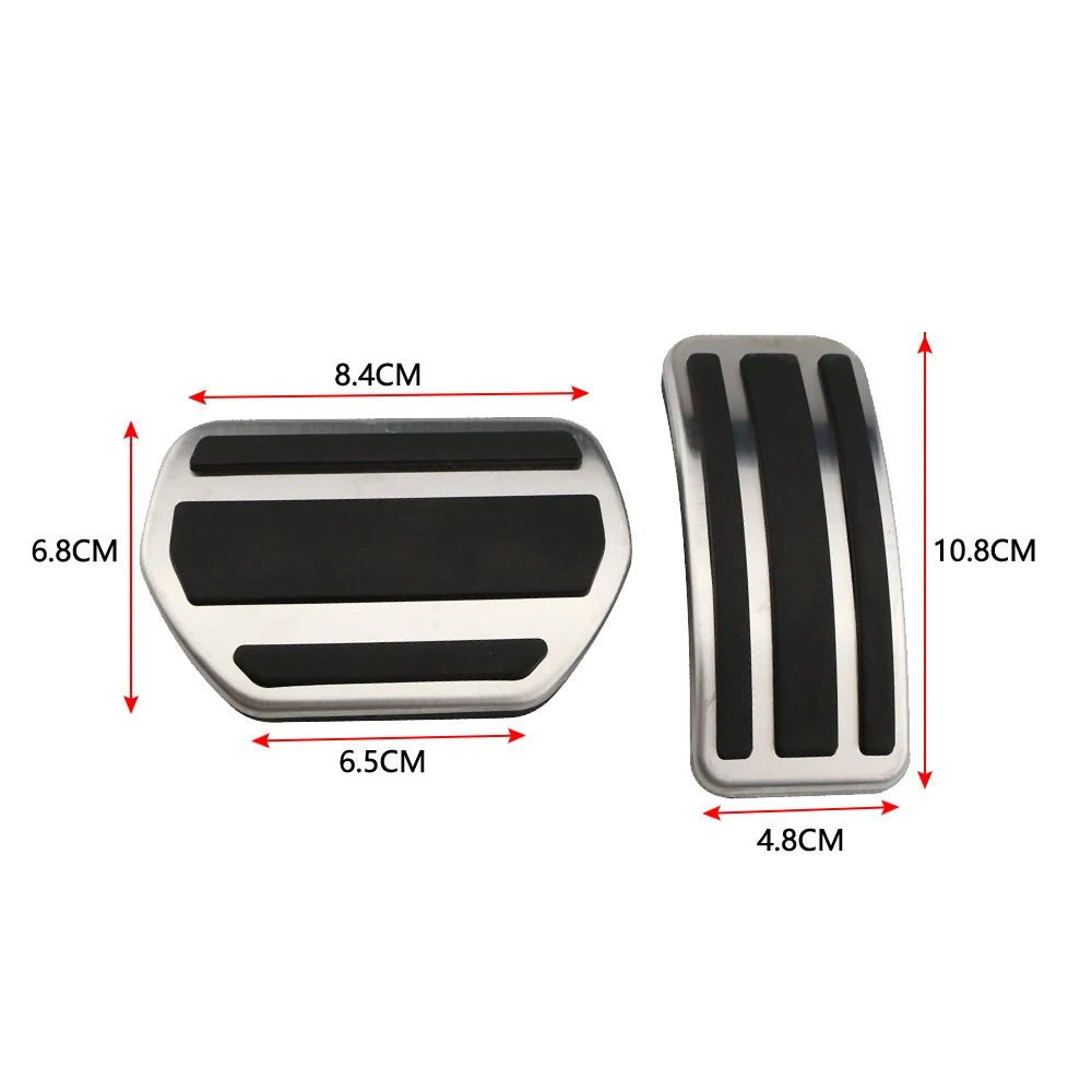 Stainless Steel Gas Pedal Pad Cover for Peugeot 207 301 307 208 2008 308 408 for CITROEN C3 C4 for DS 3 4 6 DS3 DS4 DS6 ACC.