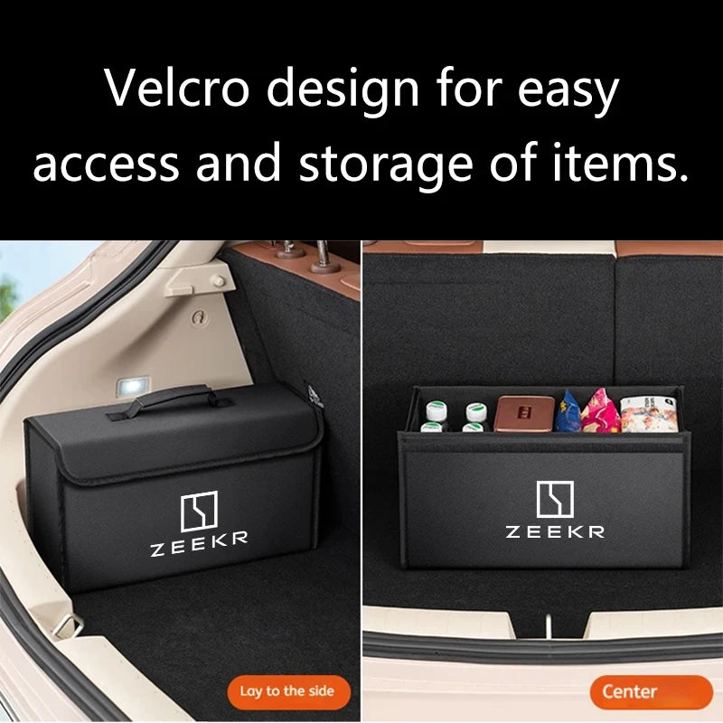 Car Trunk Storage Box Organizer Foldable For ZEEKR 001 ZEEKR 007 ZEEKR X 009 2025