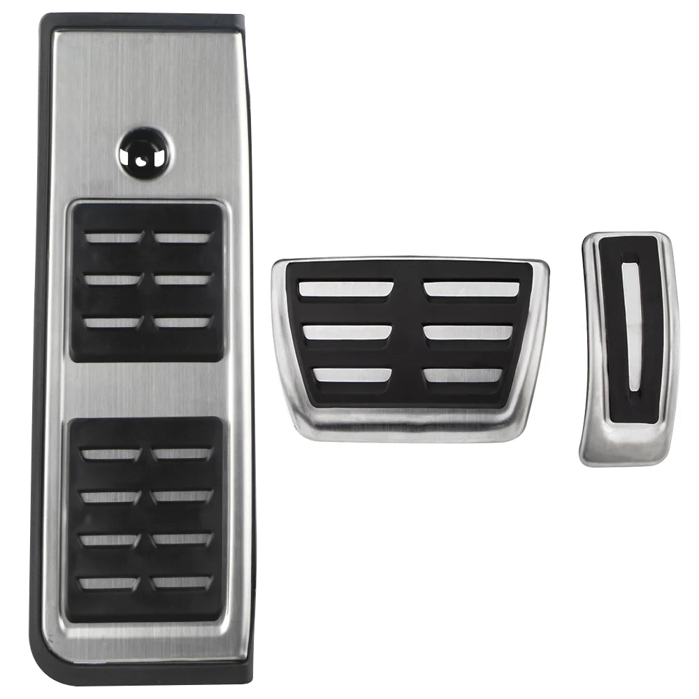 Stainless Steel Car Pedals for Audi A4 B9 A5 F5 2016-2019 Sedan Avant Sport Automatic Fuel Brake Footrest Pedal Cover
